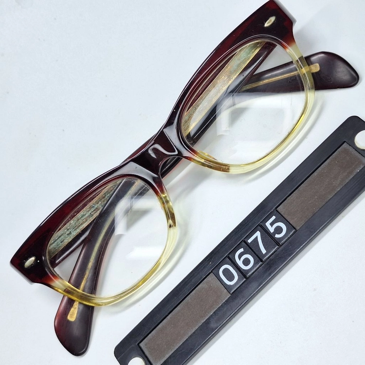 미즈노 MIZUNO A-117 안경테 안경 46mm 뿔테 고밀도 플라스틱 여성용 일본 빈티지 레트로 클래식 앤틱 이미지