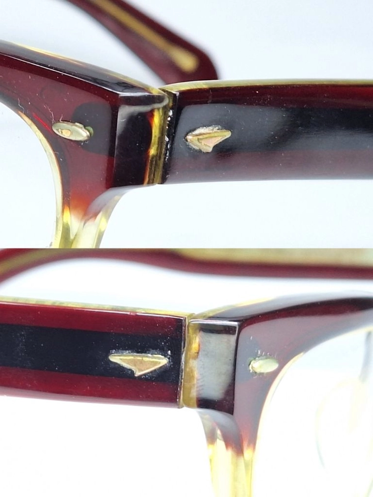 미즈노 MIZUNO A-117 안경테 안경 46mm 뿔테 고밀도 플라스틱 여성용 일본 빈티지 레트로 클래식 앤틱 이미지