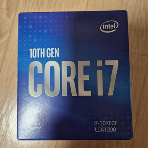 인텔 i7 10700f 팝니다(미사용 기쿨 포함) 이미지