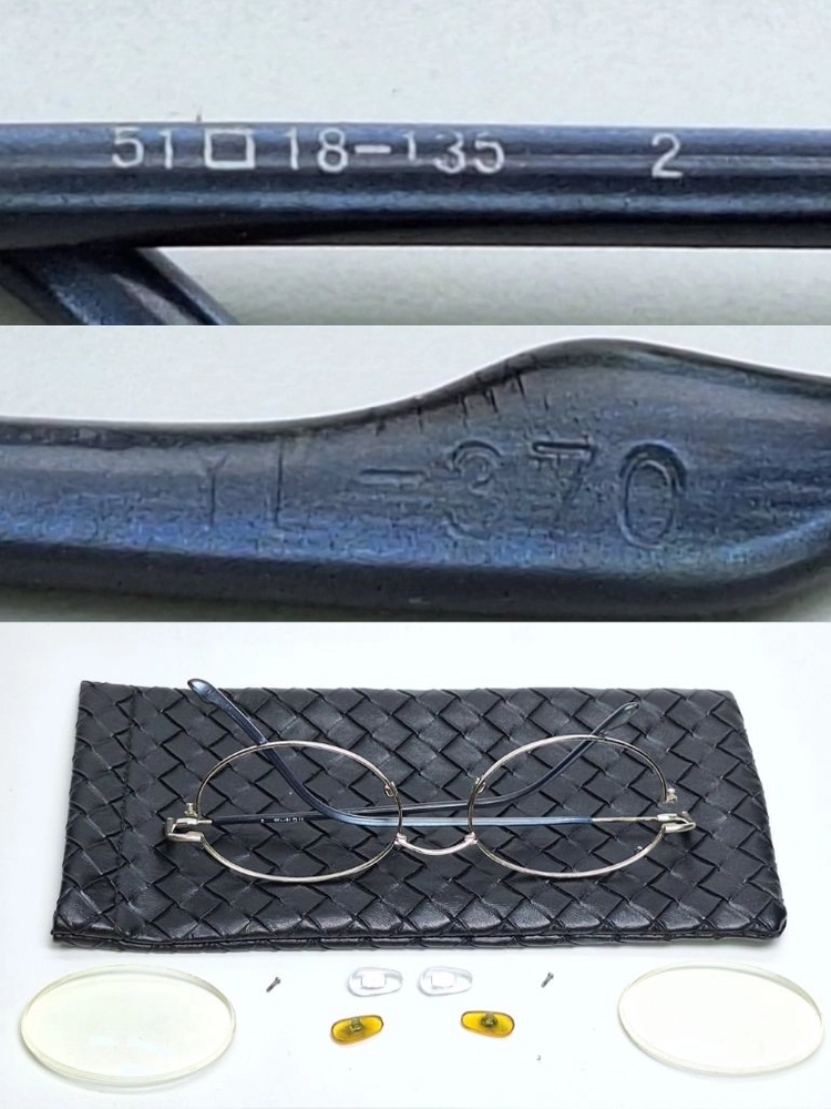 YL-370 오벌형 안경테 안경 51mm 일본 빈티지 레트로 클래식 패션 아이웨어 Y2K 아메카지 스트릿 유니크 이미지