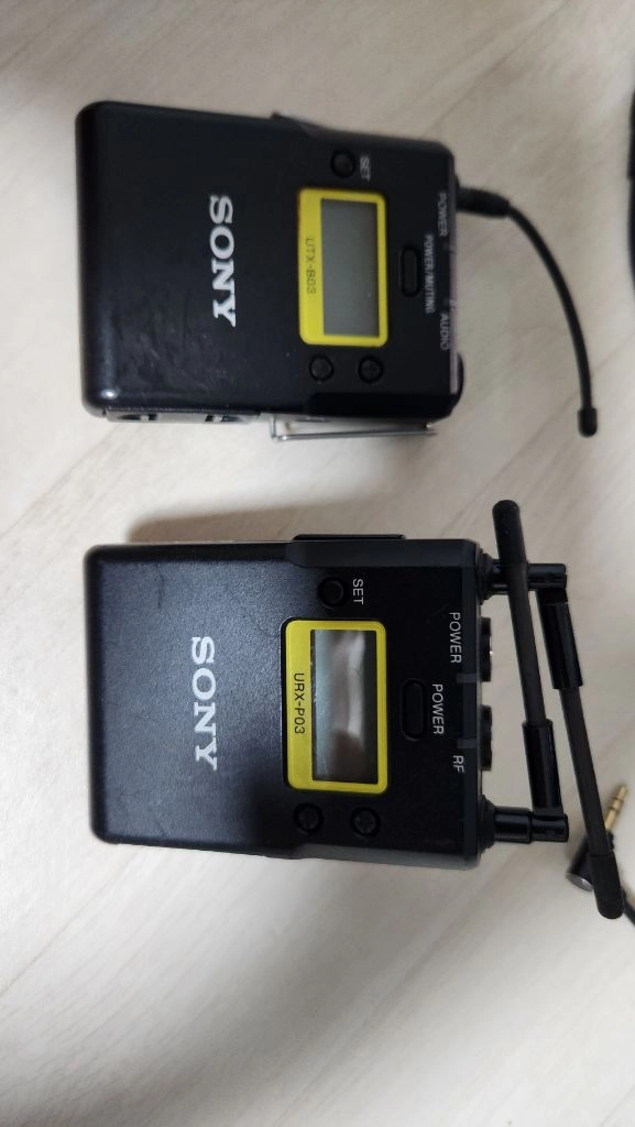 SONY 와이어리스 UWP-D11 무선마이크 UTX-B03 + URX-P03 판매합니다 이미지