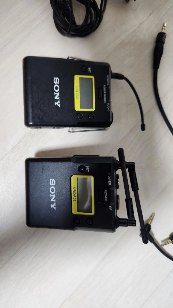 SONY 와이어리스 UWP-D11 무선마이크 UTX-B03 + URX-P03 판매합니다 이미지