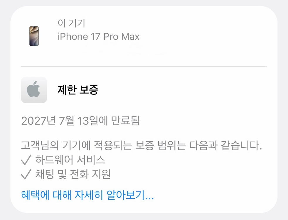 아이폰17프로맥스 256기가 실버 팝니다 이미지
