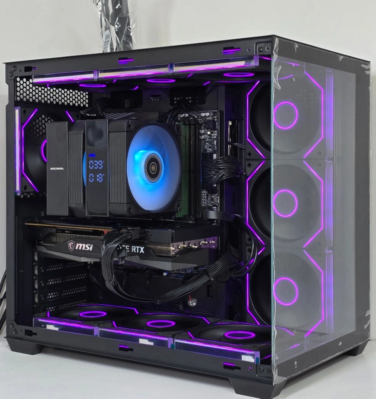 (새제품 반본체 공랙 블랙)9800X3D, 32GB, 1000W, 공랭최강, 방송게이밍컴퓨터본체 이미지