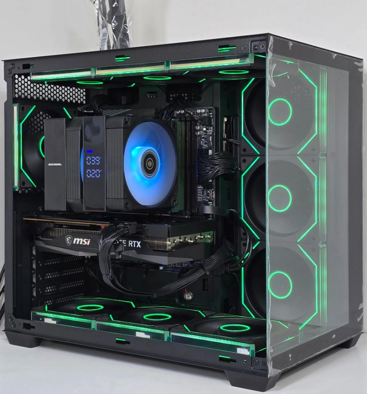 (새제품 반본체 공랙 블랙)9800X3D, 32GB, 1000W, 공랭최강, 방송게이밍컴퓨터본체 이미지