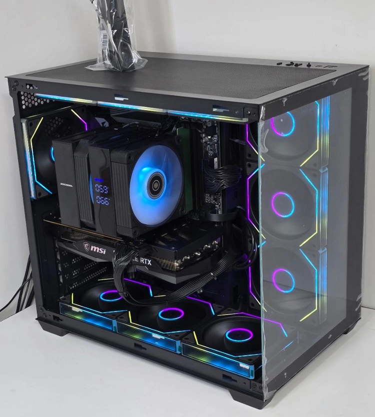 (새제품 반본체 공랙 블랙)9800X3D, 32GB, 1000W, 공랭최강, 방송게이밍컴퓨터본체 이미지