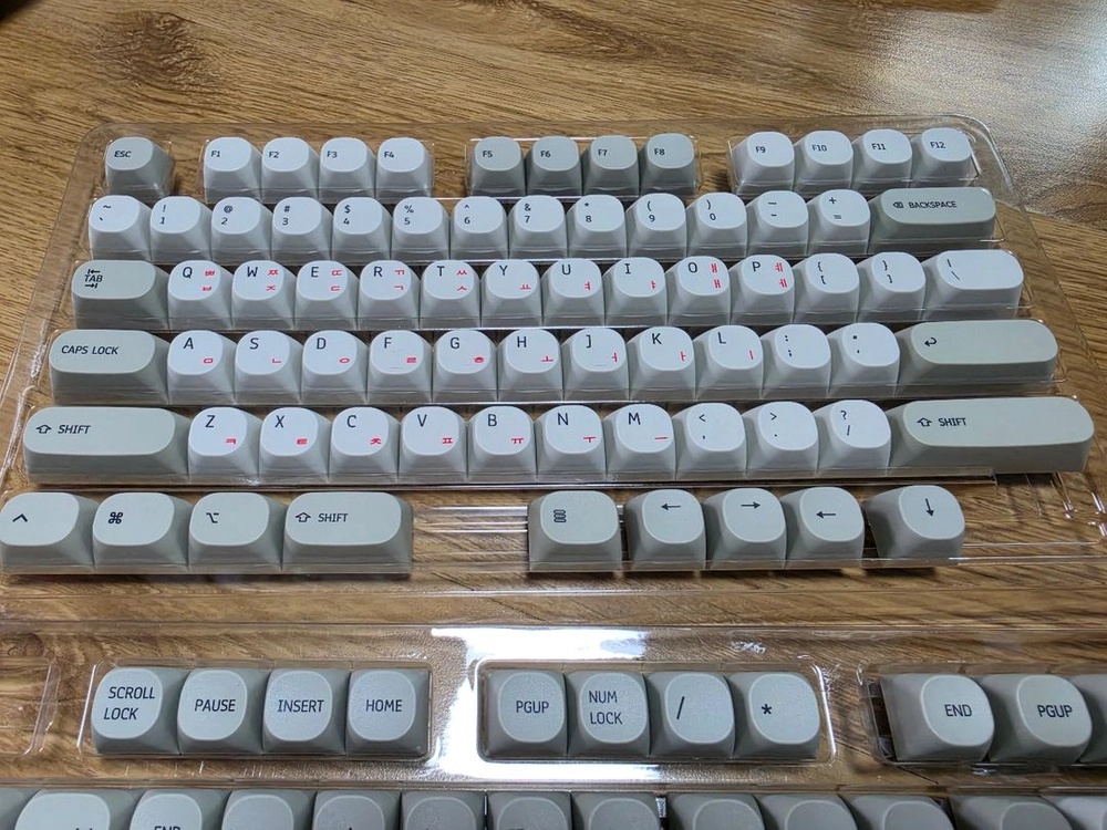 레트로 pbt 키캡 세트 이미지