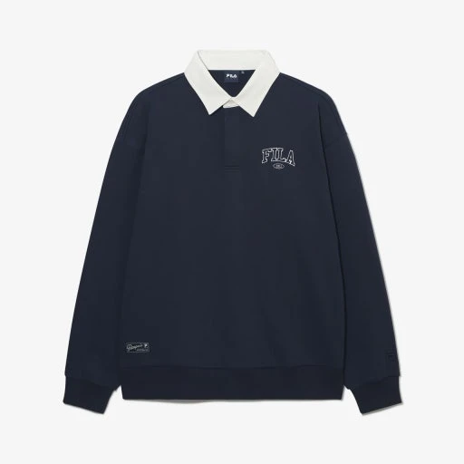 휠라 (FILA) 럭비 맨투맨 네이비색 95사이즈 7만 택포 새옷 포장 그대로! 이미지