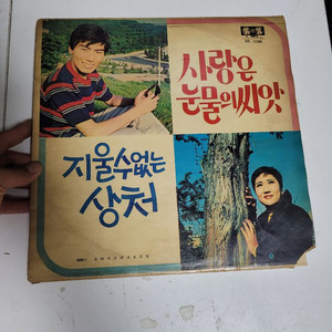 나훈아 강소희 LP 엘피 69년 사랑은눈물의씨앗 이미지