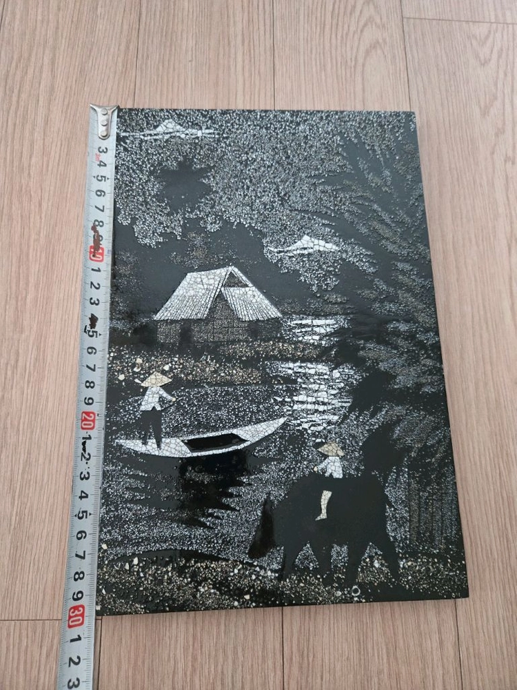 흑백 그림 액자 이미지