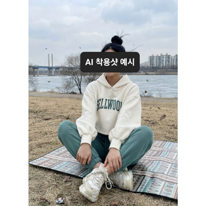 [탑텐 코디 세트] 기모 크롭 후드티(90 사이즈) + 밴딩 바지(xs/25 사이즈) 이미지