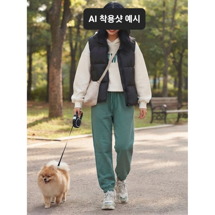 [탑텐 코디 세트] 기모 크롭 후드티(90 사이즈) + 밴딩 바지(xs/25 사이즈) 이미지