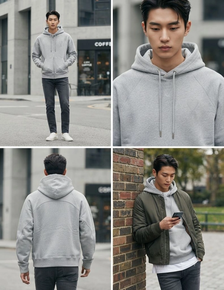 (택포 )아미 후드티 남 100 이미지