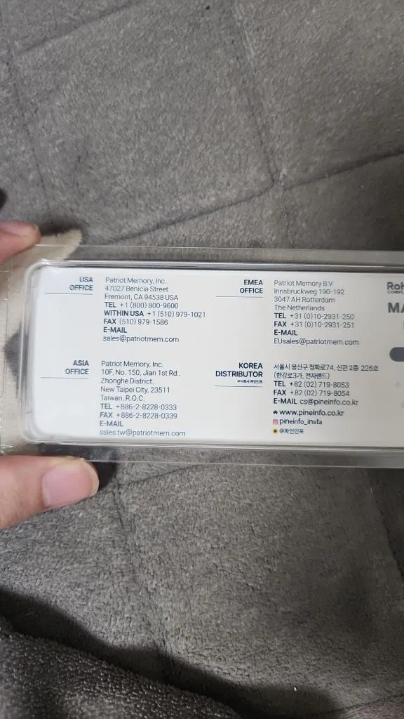 오늘 까지 판매합니다)PATRIOT DDR5-6000 CL30 SIGNATURE PREMIUM EVO블랙 16GB 이미지