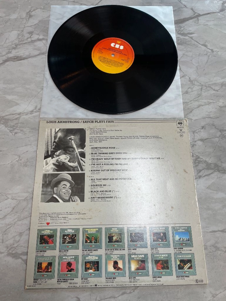 루이 암스트롱 Satch Plays Fats 엘피 LP 이미지