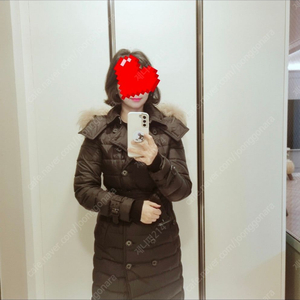 버버리여성 롱패딩 코트 이미지
