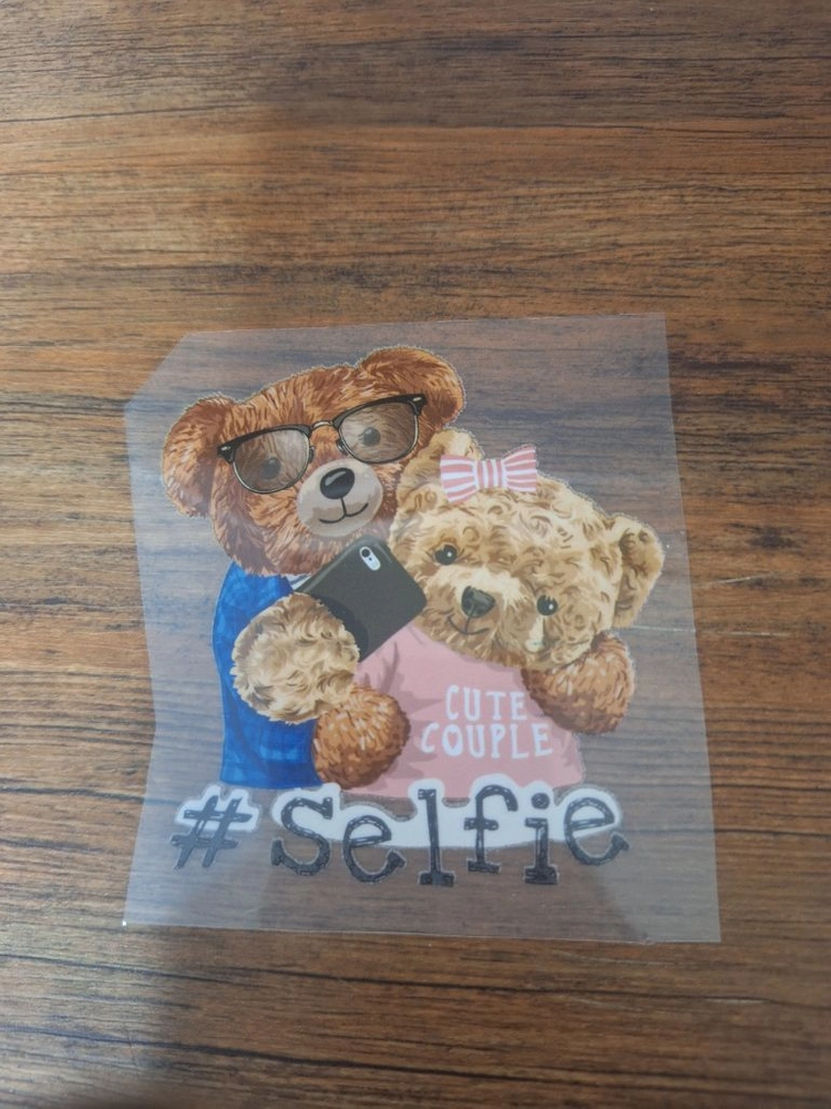 고양이 와펜 곰돌이 전사지 이미지