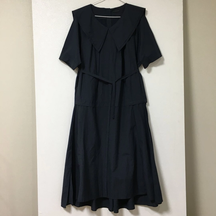 23 SISLEY 시슬리 세일러카라 벨트 원피스 이미지