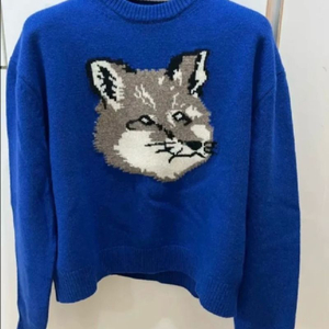 24fw 메종키츠네 빅폭스 로얄블루니트 L (새상품급) 이미지