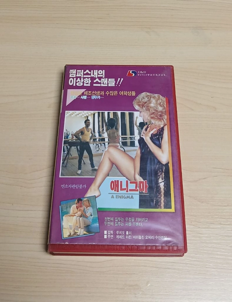 희귀 공포영화 호러의 거장 루치오 풀치 감독 애니그마 비디오 테이프 이미지
