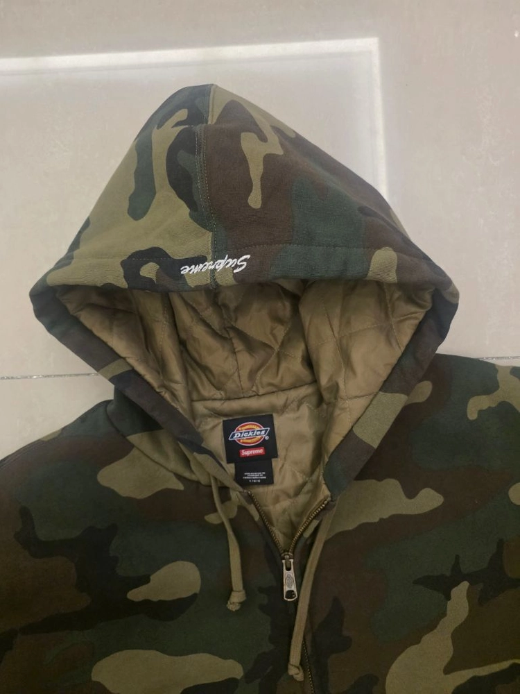 슈프림 디키즈 카모 후드 집업 자켓 이미지