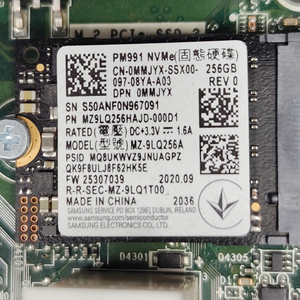 삼성 pm991 nvme 256 2만5천원팝니다 이미지