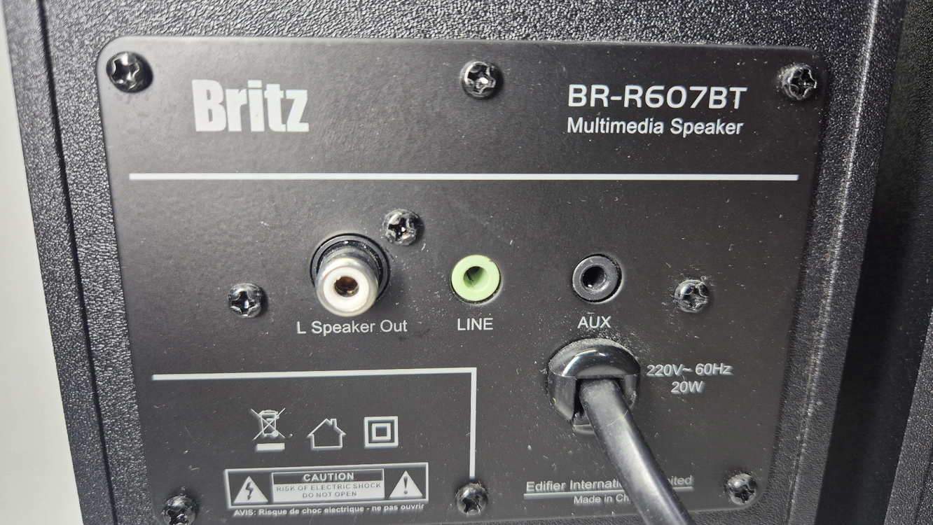 브리츠 BR-R607BT 블루투스 북쉘프 스피커 이미지