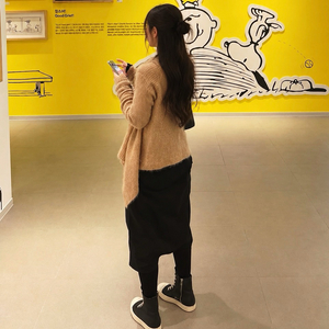 릭오웬스 12FW MOUNTAIN 모헤어 오픈 가디건 로즈 핑크 이미지