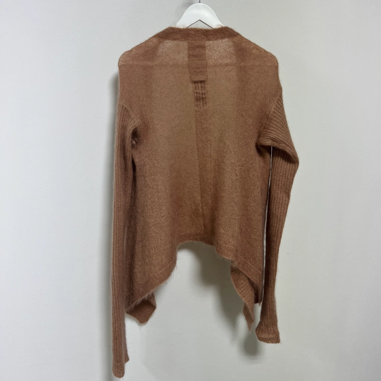 릭오웬스 12FW MOUNTAIN 모헤어 오픈 가디건 로즈 핑크 이미지