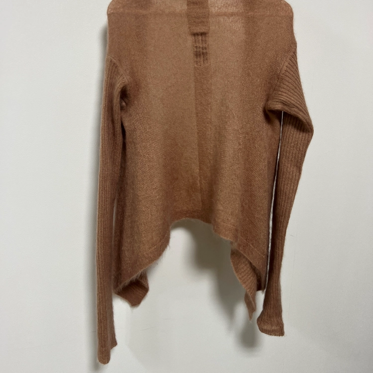 릭오웬스 12FW MOUNTAIN 모헤어 오픈 가디건 로즈 핑크 이미지