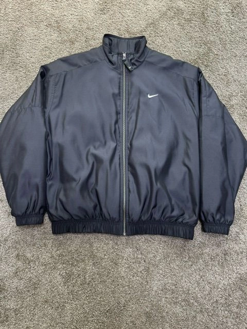 [US/M]Nike NRG Satin Bomber Jacket Black 이미지