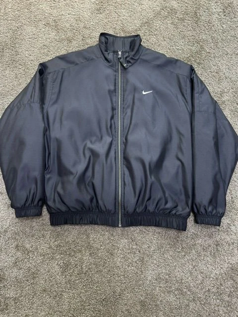 [US/M]Nike NRG Satin Bomber Jacket Black 이미지