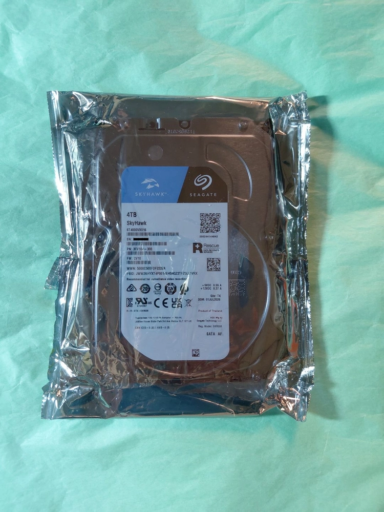 미개봉 Seagate SkyHawk HDD 4TB 5400/256M 3개 일괄 이미지