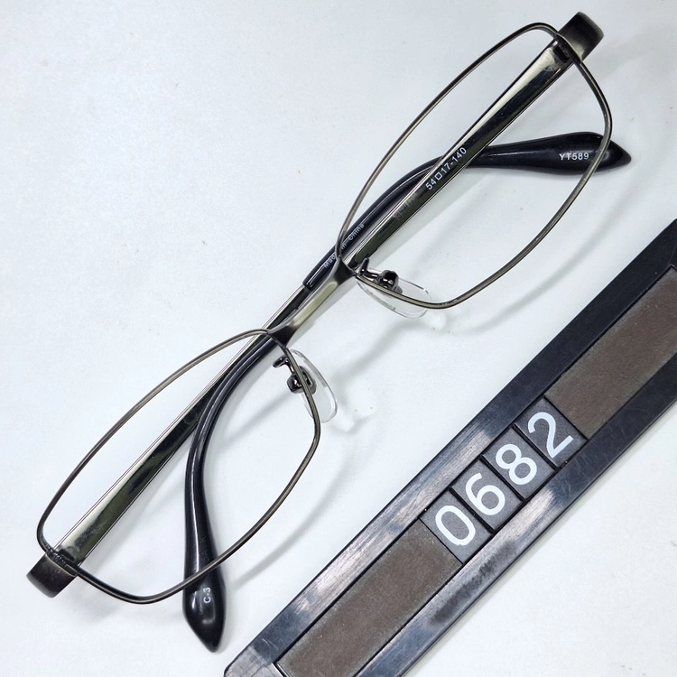 YT589 안경테 안경 54mm 슬림 스퀘어 긱시크 일본 빈티지 레트로 Y2K 수입 패션 아메카지 아이웨어 올드머니 이미지