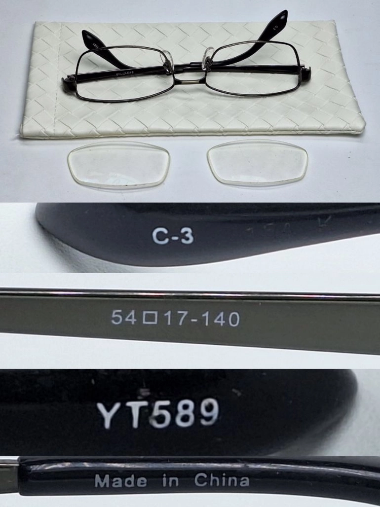 YT589 안경테 안경 54mm 슬림 스퀘어 긱시크 일본 빈티지 레트로 Y2K 수입 패션 아메카지 아이웨어 올드머니 이미지