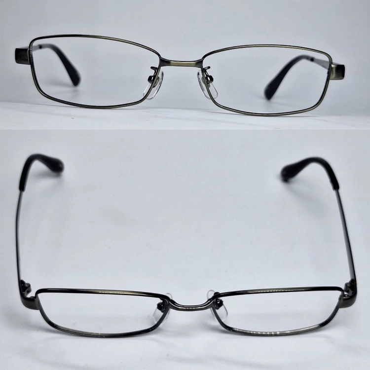 YT589 안경테 안경 54mm 슬림 스퀘어 긱시크 일본 빈티지 레트로 Y2K 수입 패션 아메카지 아이웨어 올드머니 이미지