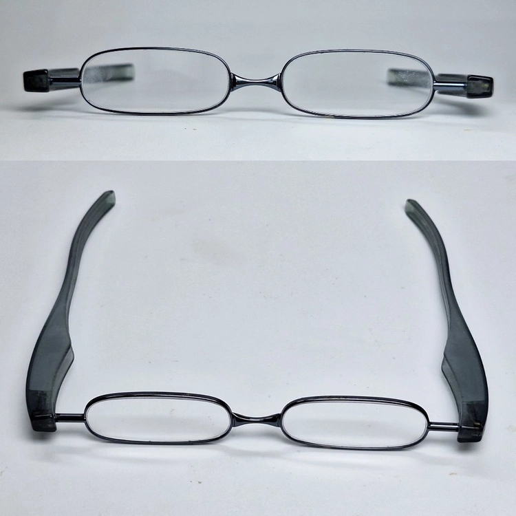 포켓 휴대용 컴팩트 접이식 미니 안경테 안경 45mm 일본 빈티지 레트로 클래식 앤틱 복고 패션 수입 아이웨어 레어 이미지