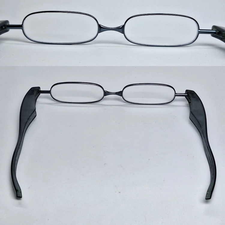 포켓 휴대용 컴팩트 접이식 미니 안경테 안경 45mm 일본 빈티지 레트로 클래식 앤틱 복고 패션 수입 아이웨어 레어 이미지