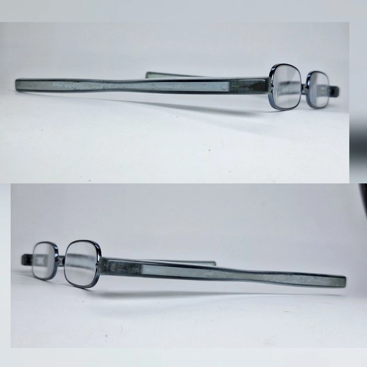 포켓 휴대용 컴팩트 접이식 미니 안경테 안경 45mm 일본 빈티지 레트로 클래식 앤틱 복고 패션 수입 아이웨어 레어 이미지