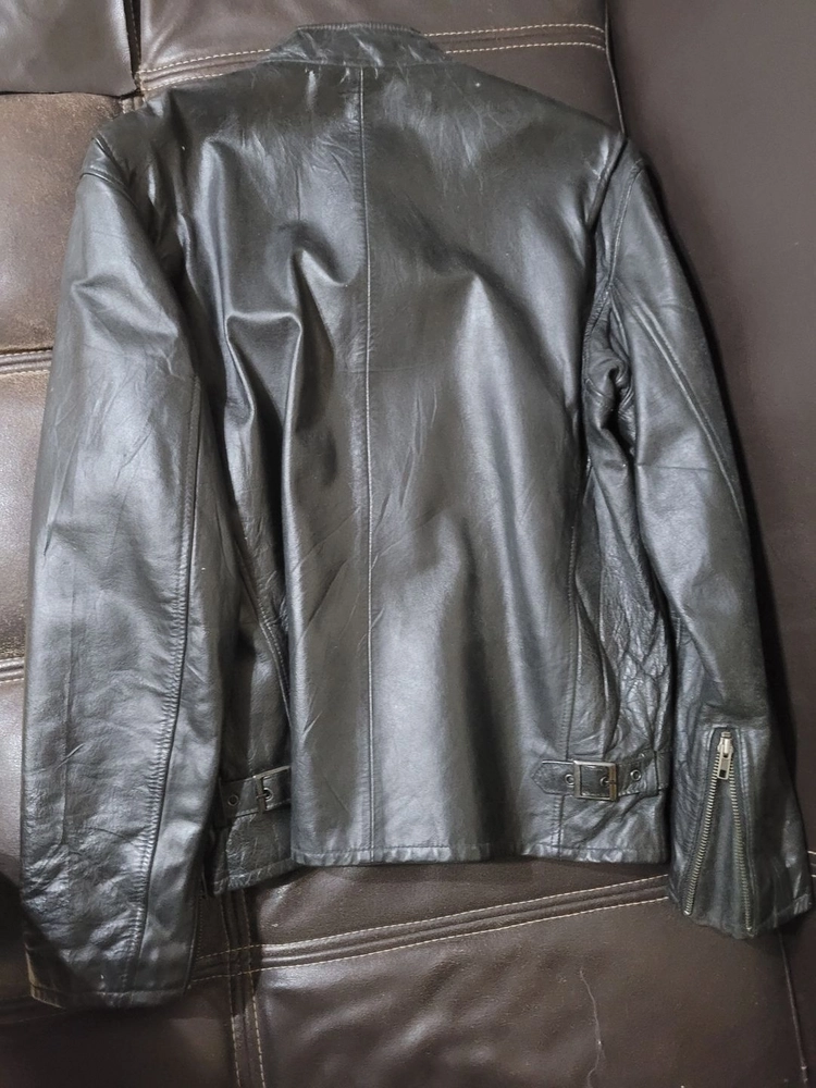 Liugoo leather 말가죽 싱글 라이더 자켓 L 일본 상태좋음 schott avirex vanson 이미지