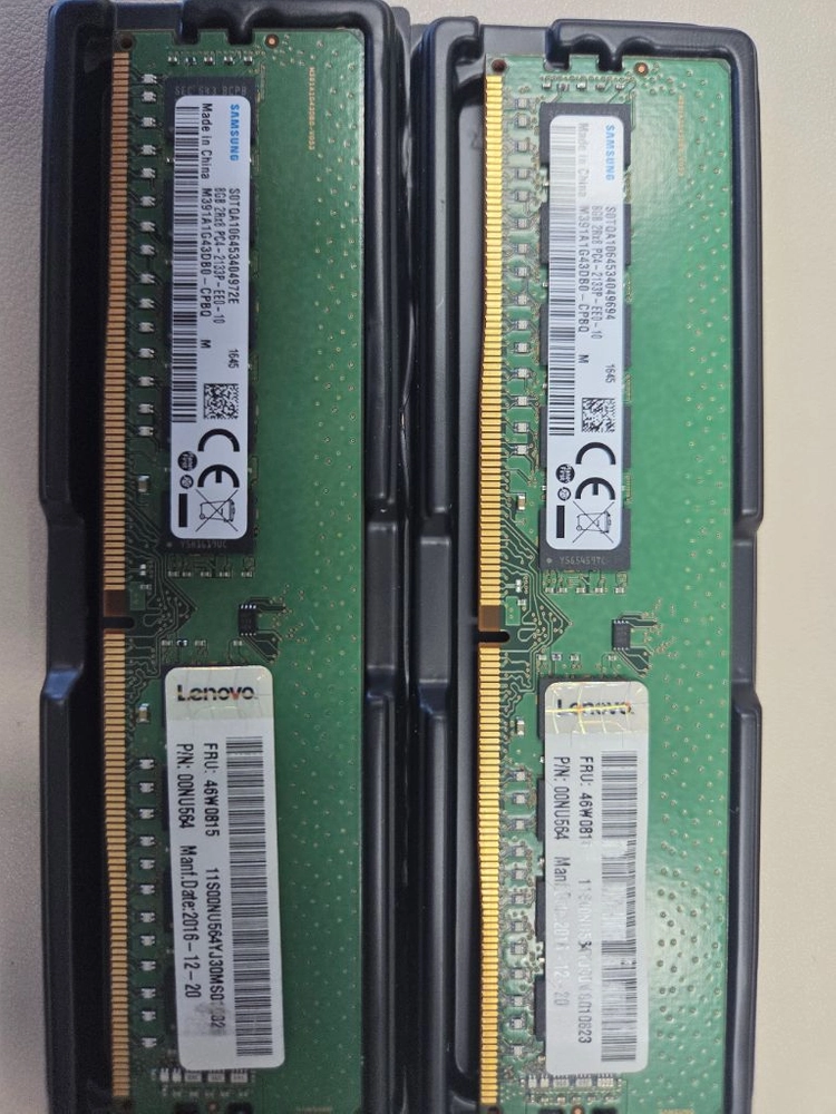 lenovo 서버용 ddr4 8gb 2개 팝니다 이미지