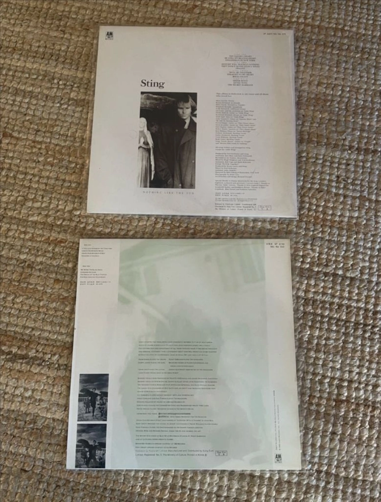 스팀 Sting 엘피 LP 세트 모음 판매 이미지