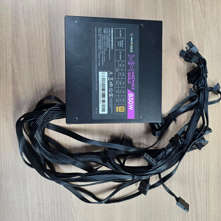 WIZMAX 골드 850W 파워서플라이 판매합니다 (2029년 29주차까지 무상 AS) 이미지