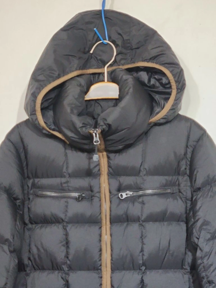 (M) 노스페이스 오리털 롱패딩 점퍼 블랙 후드 다운코트 이미지