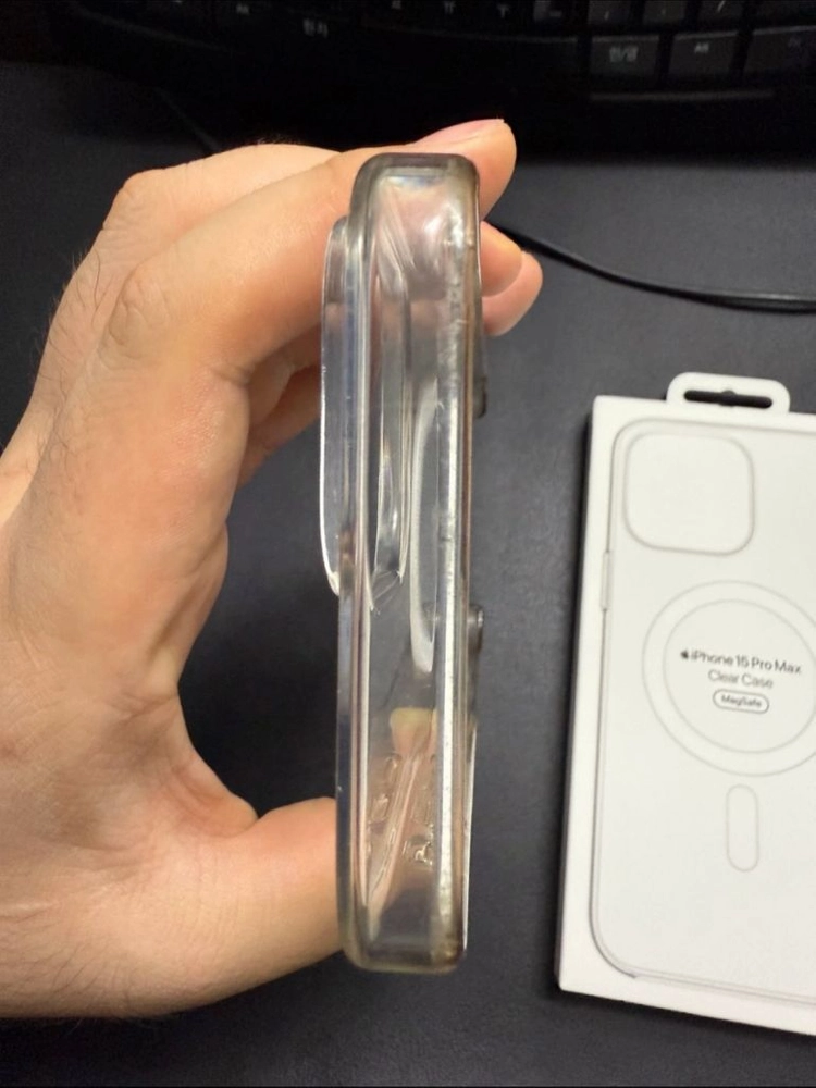 애플 MagSafe형 투명 케이스(Apple Clear Case with MagSafe), 아이폰 15 프로맥스 이미지