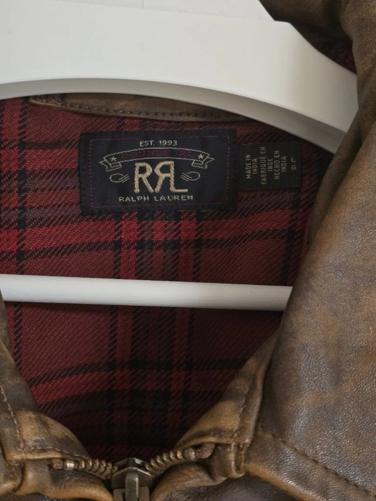 RRL 2026 가죽자켓 빈티지 브라운 L 새제품 이미지