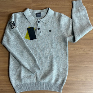 어메이징크리 남성 니트 카라티셔츠 그레이 XL, 2XL_새제품 이미지