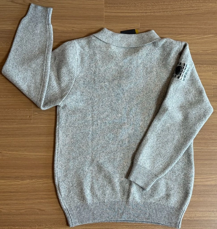 어메이징크리 남성 니트 카라티셔츠 그레이 XL, 2XL_새제품 이미지