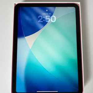 (보증O상태좋음256gb)아이패드11(A16) 256GB 와이파이 핑크 풀박스 이미지
