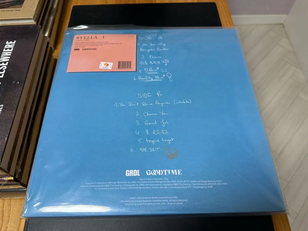 스텔라장(Stella Jang) 정규 1집 STELLA I 투명 스카이블루 컬러 LP 한정반 미개봉품 이미지